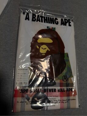 Bape White Tee XL
